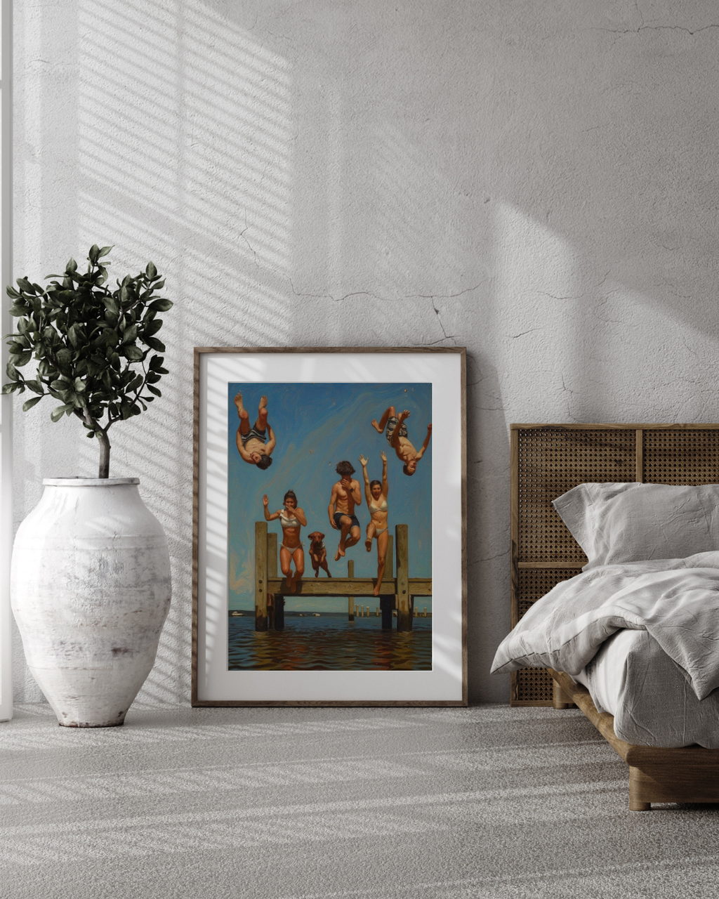Pier Jump Print – Mediterranean Nostalgia Collection
