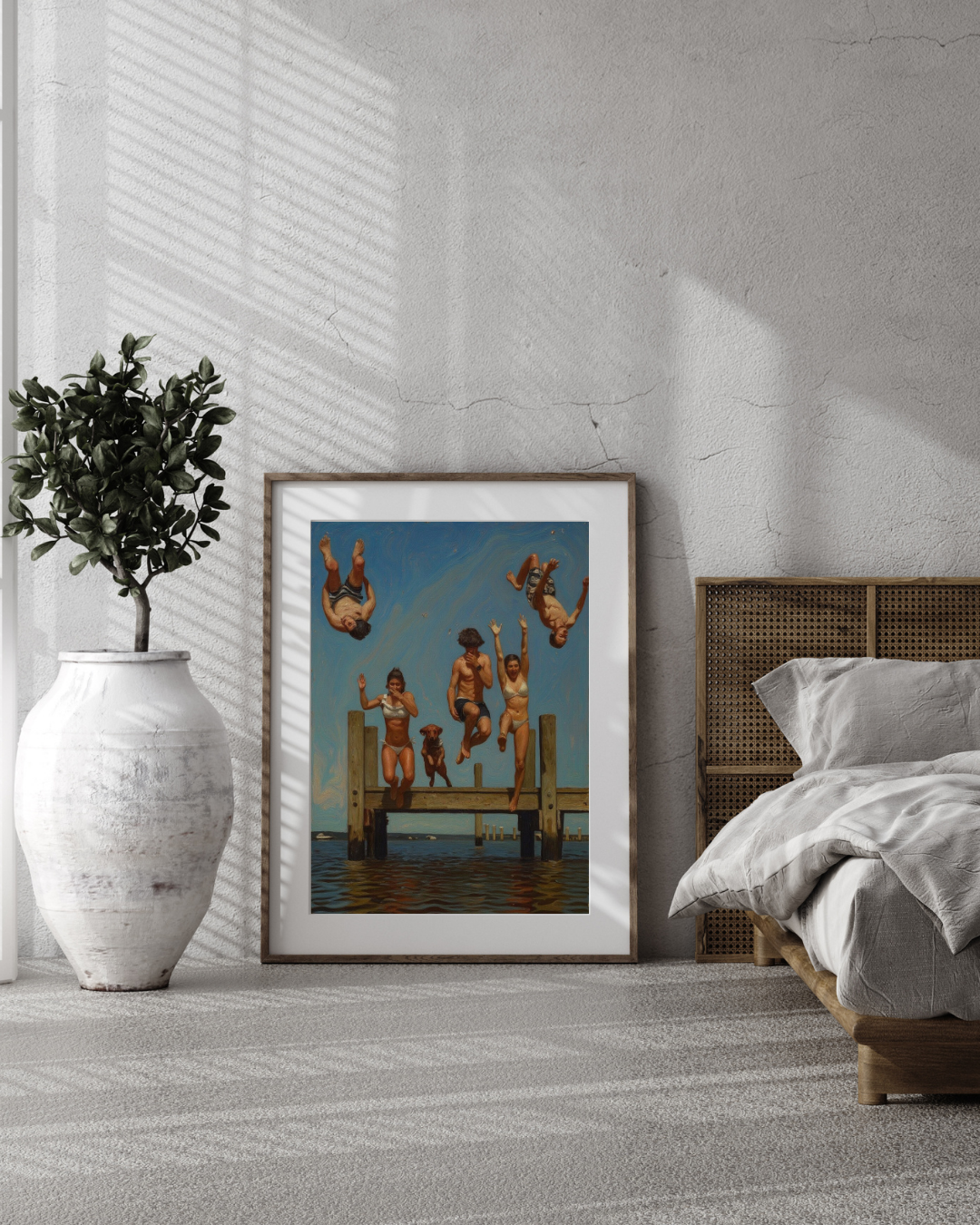 Pier Jump Print – Mediterranean Nostalgia Collection