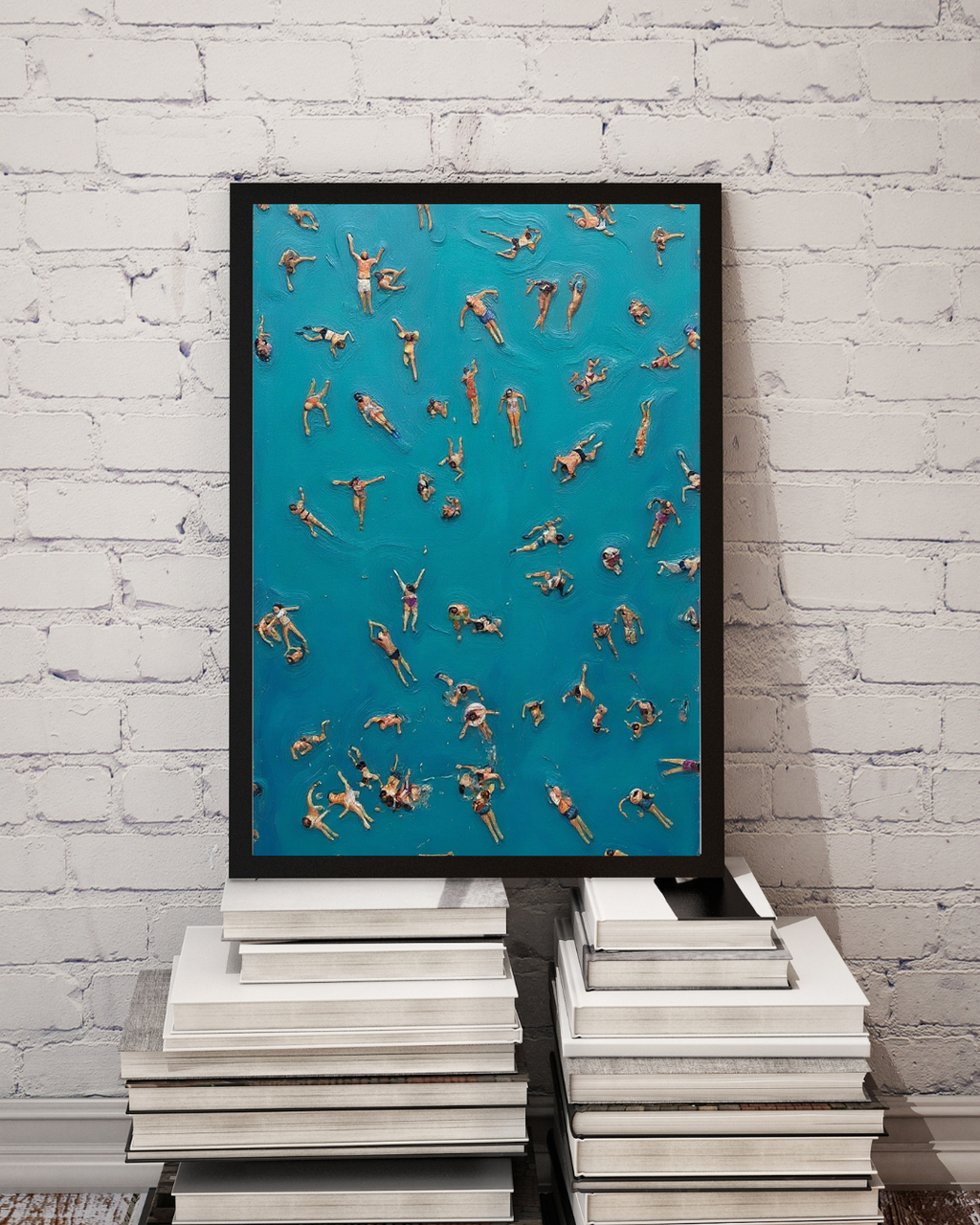 Floating Swimmers Print – Mediterranean Nostalgia Collection