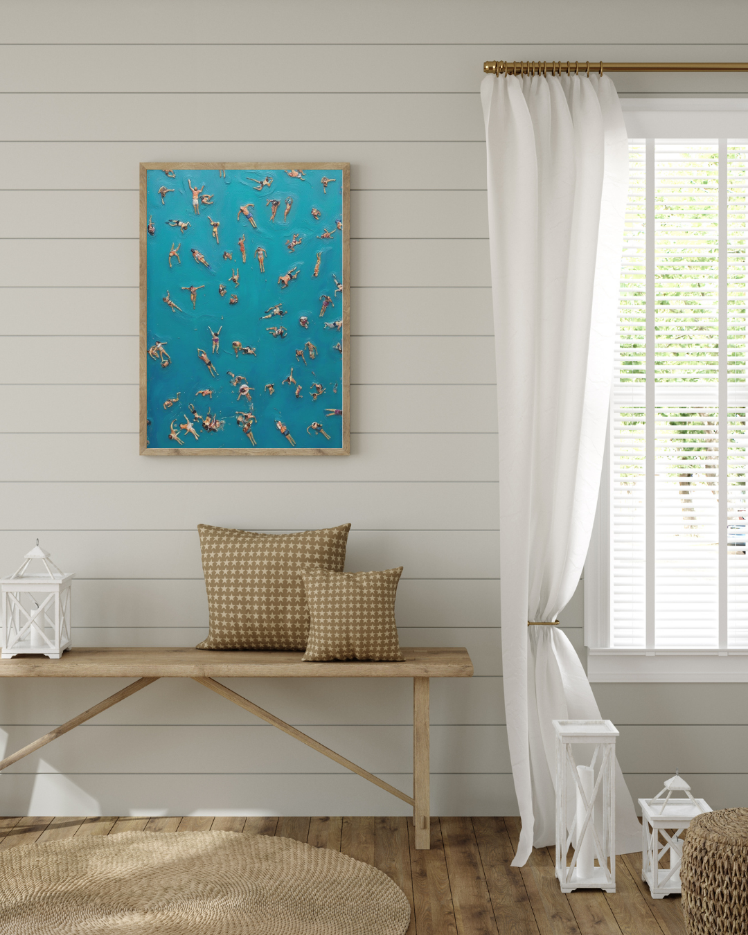 Floating Swimmers Print – Mediterranean Nostalgia Collection