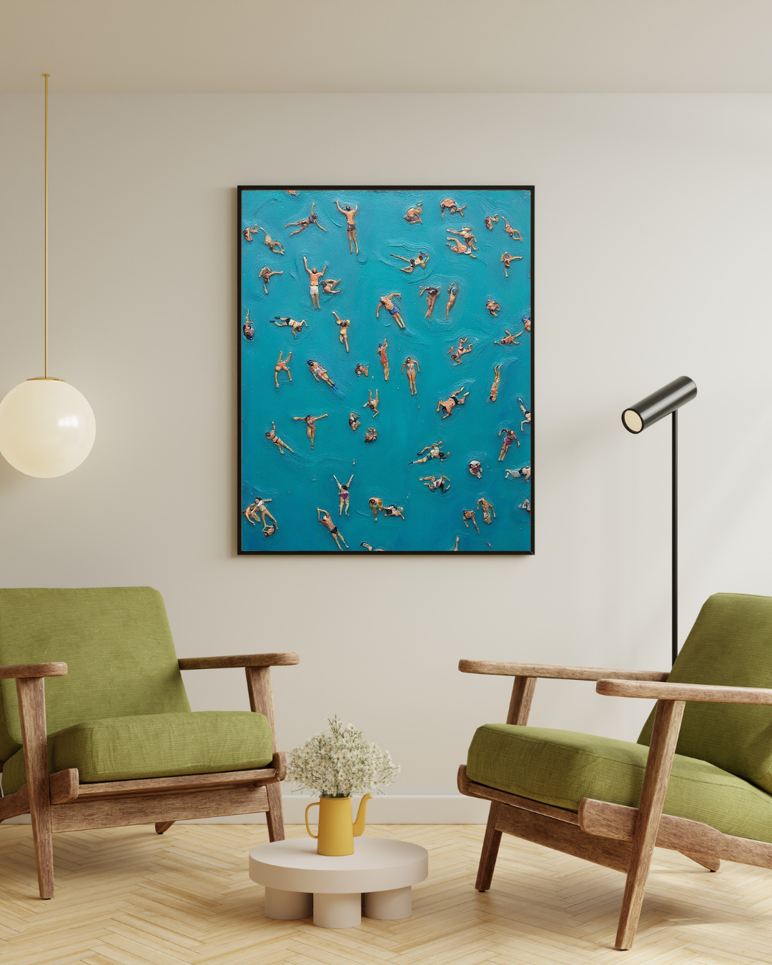Floating Swimmers Print – Mediterranean Nostalgia Collection