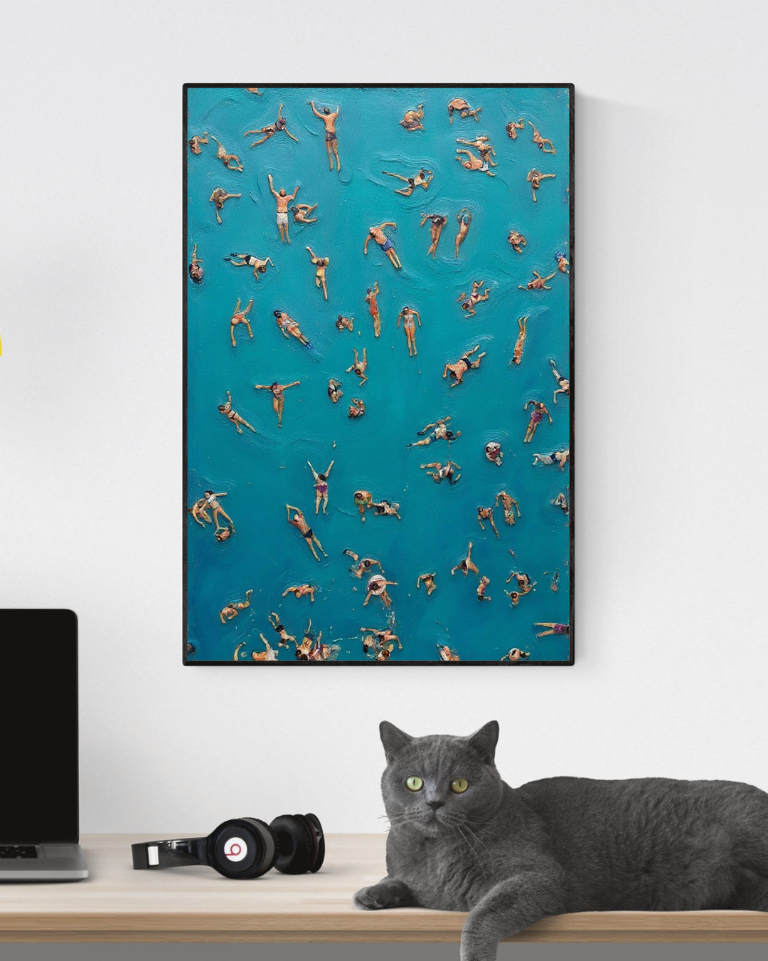 Floating Swimmers Print – Mediterranean Nostalgia Collection