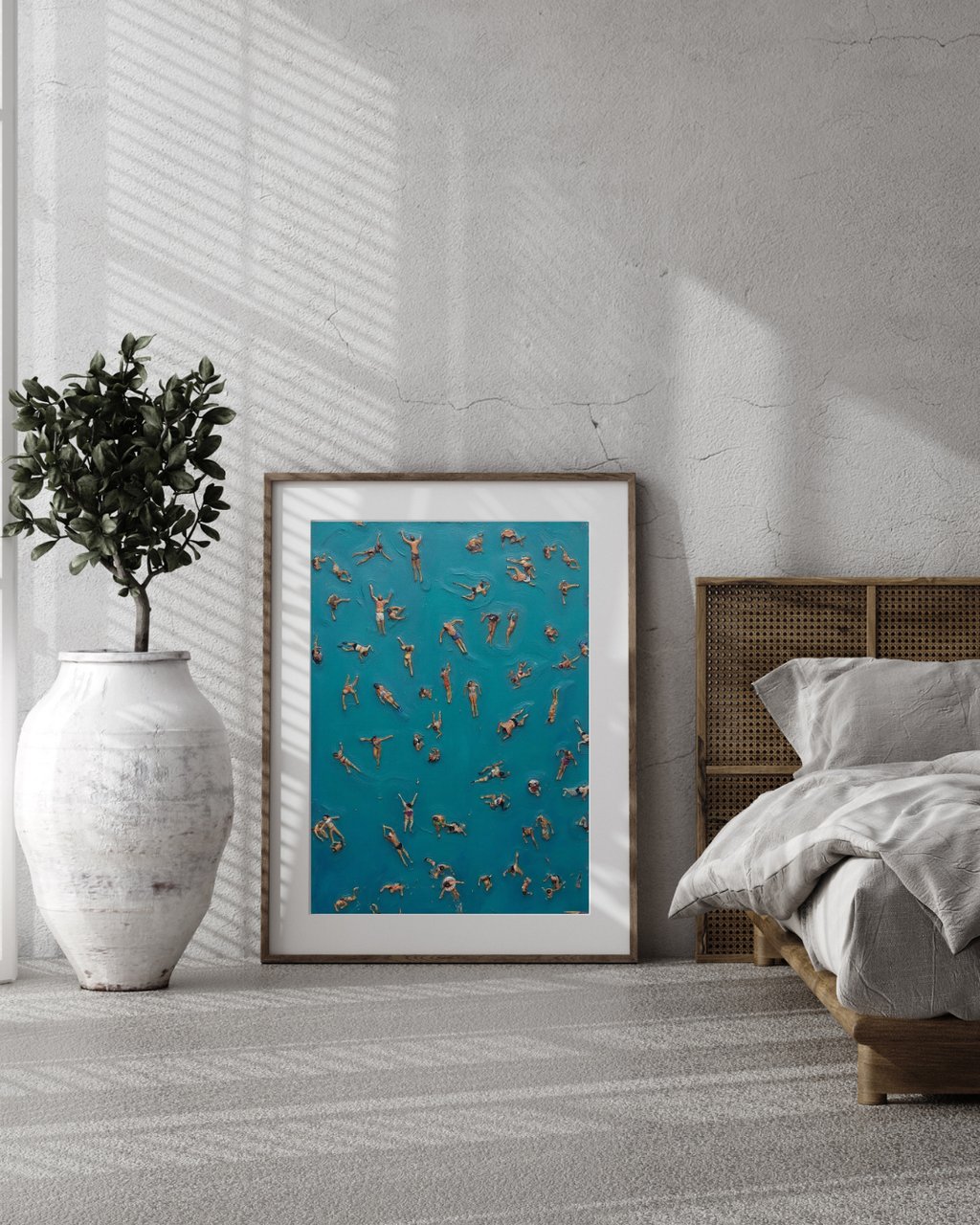 Floating Swimmers Print – Mediterranean Nostalgia Collection