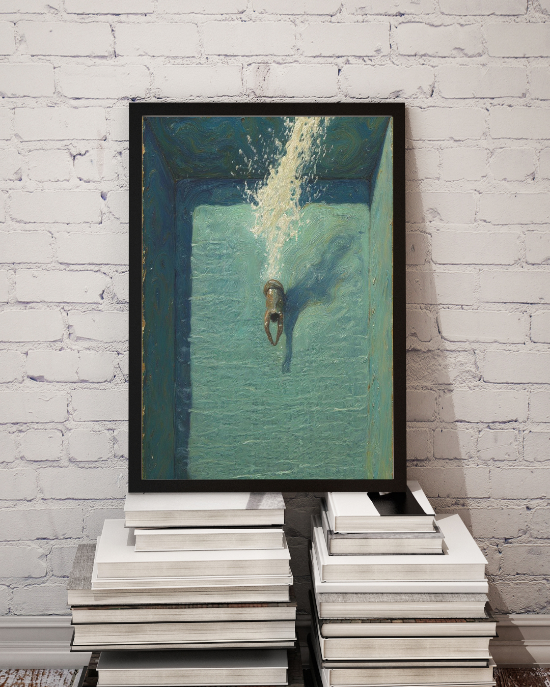 Pool Dive Print – Mediterranean Nostalgia Collection