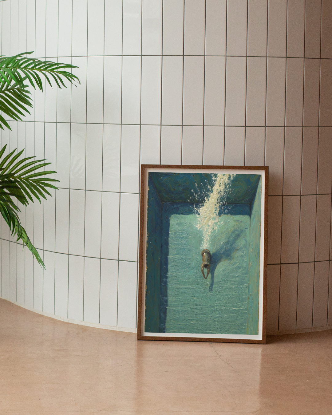 Pool Dive Print – Mediterranean Nostalgia Collection