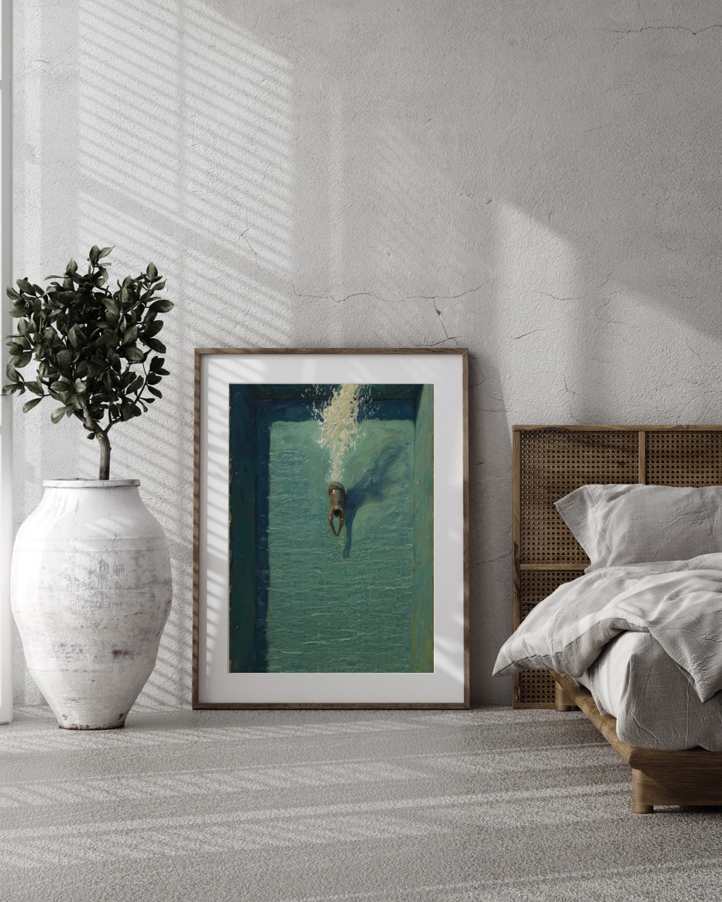 Pool Dive Print – Mediterranean Nostalgia Collection
