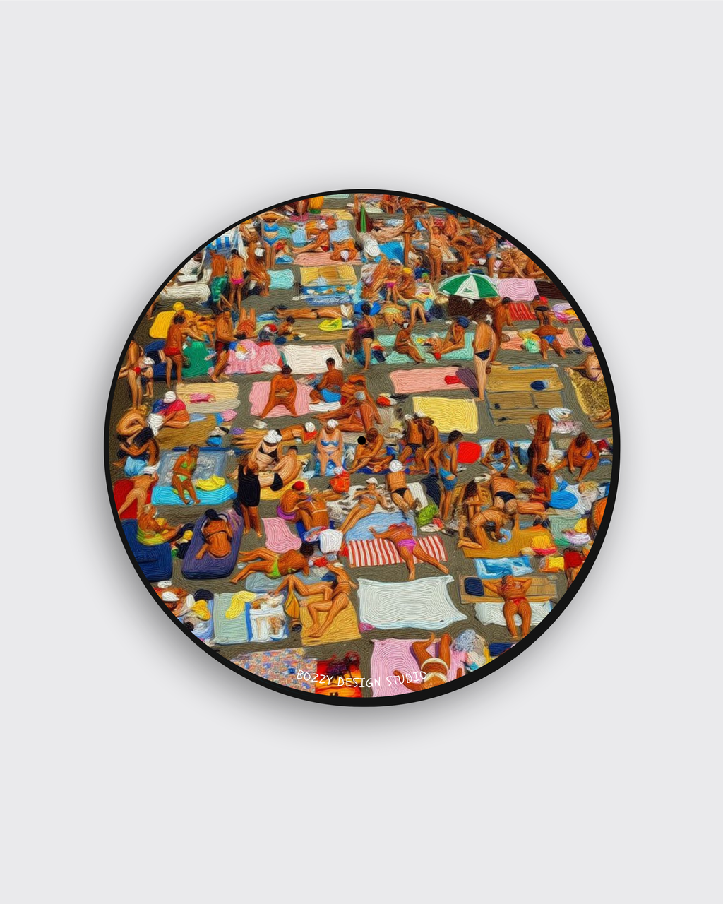 Beach Crowd Slipmat – Mediterranean Nostalgia Collection