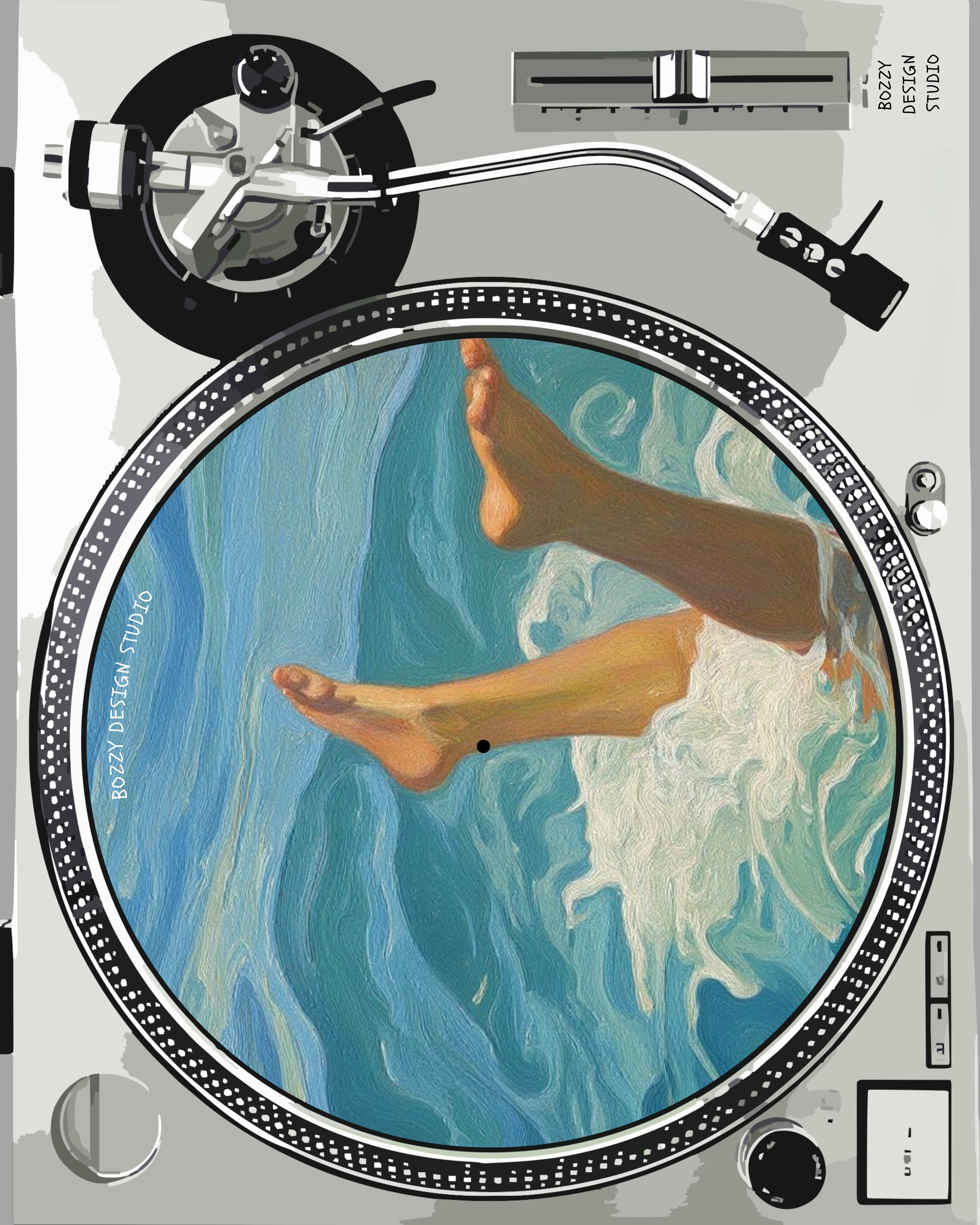 Sea Gesture Slipmat – Mediterranean Nostalgia Collection