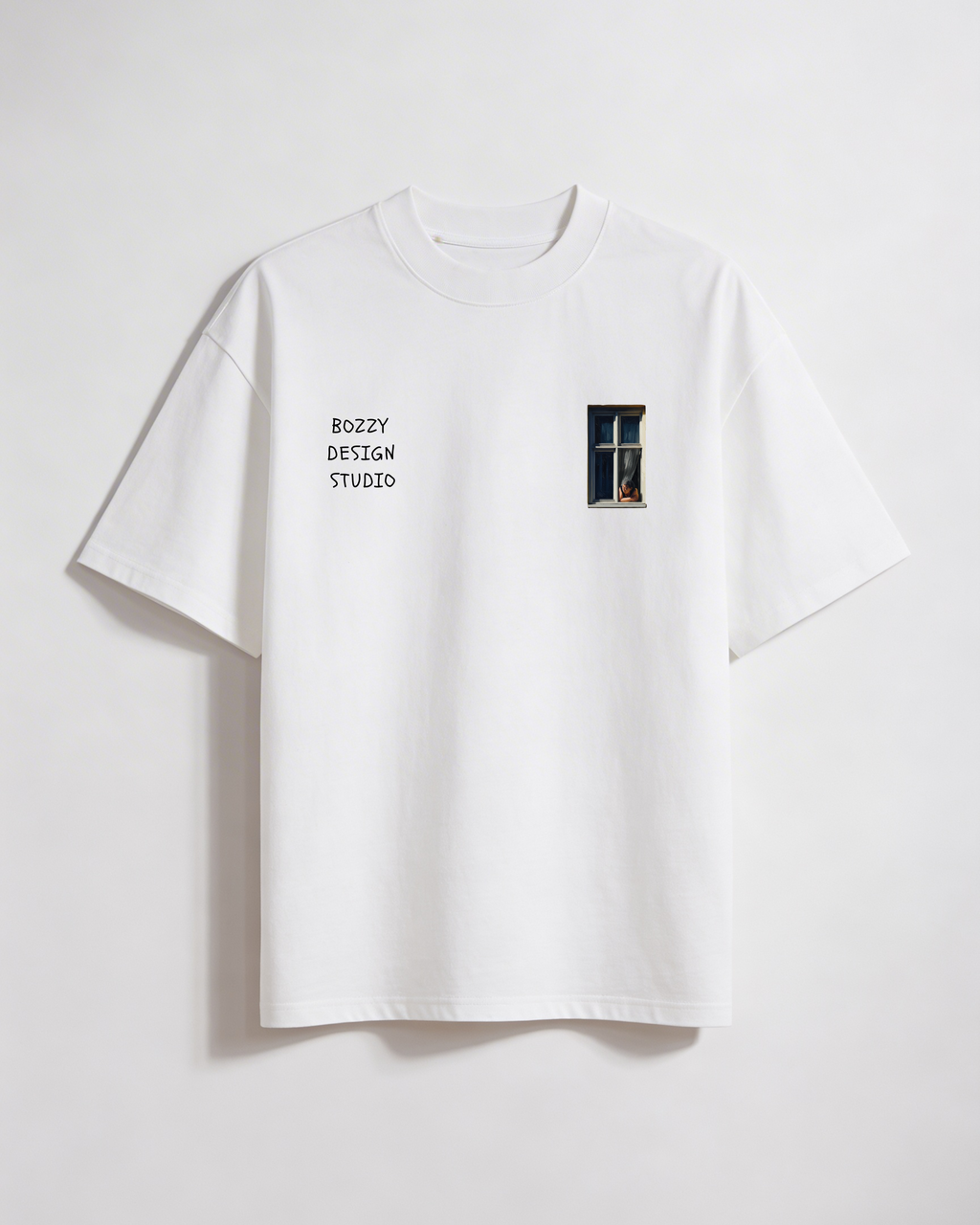 Quiet Window T-shirt – Mediterranean Nostalgia Collection