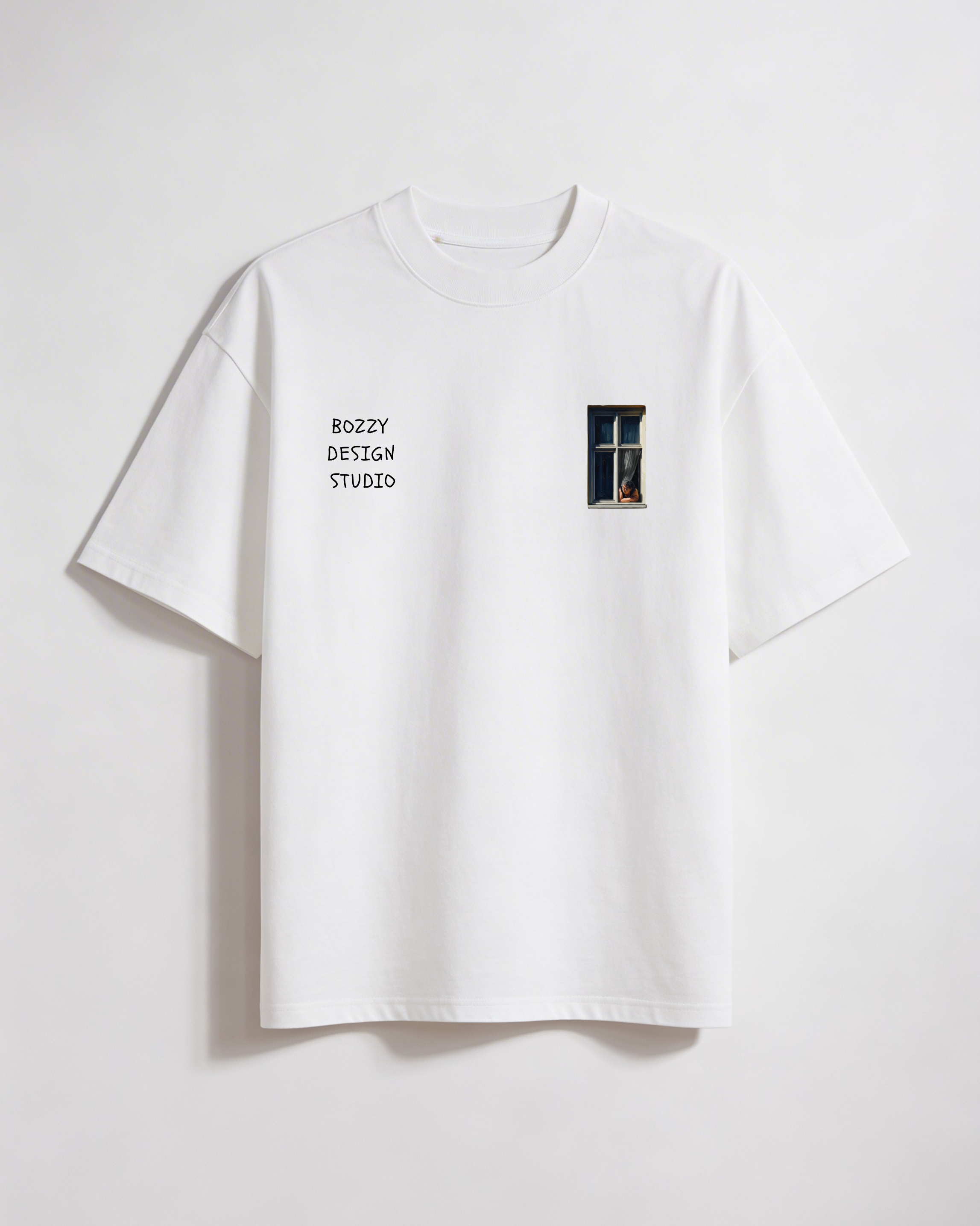 Quiet Window T-shirt – Mediterranean Nostalgia Collection